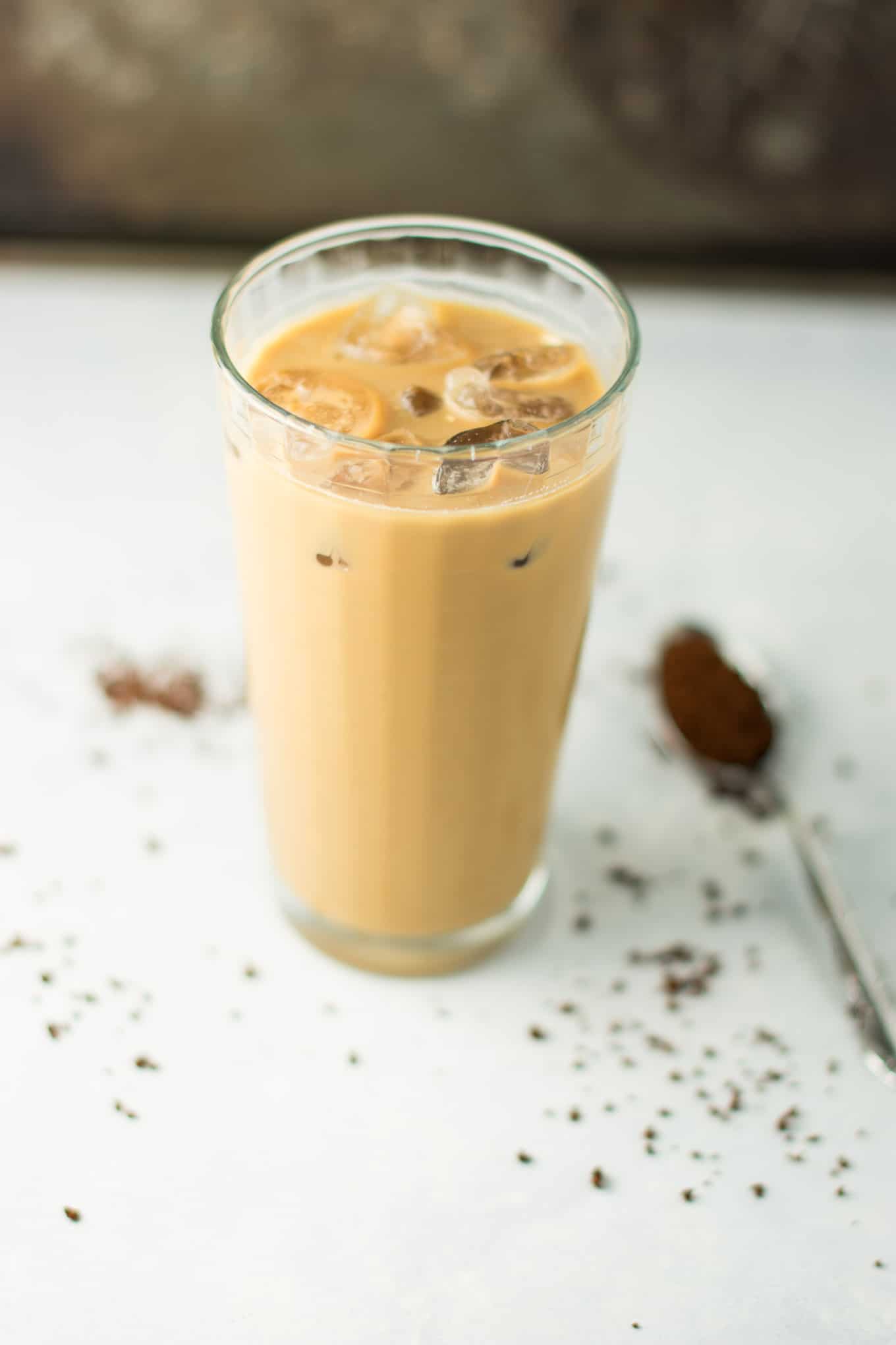Healthy Instant Iced Coffee recipe - no hot water required!