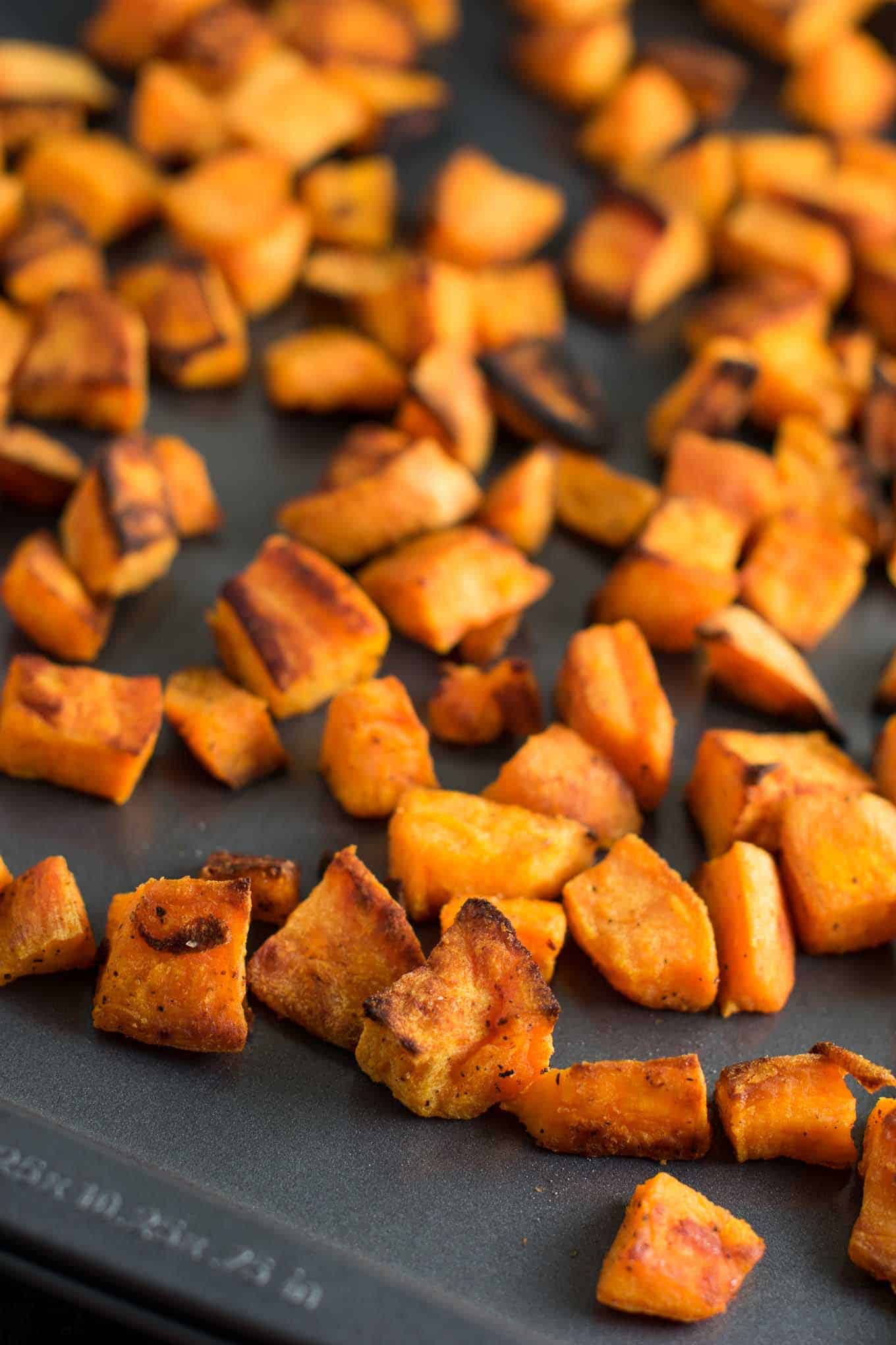 Easy Roasted Sweet Potatoes Recipe - with olive oil