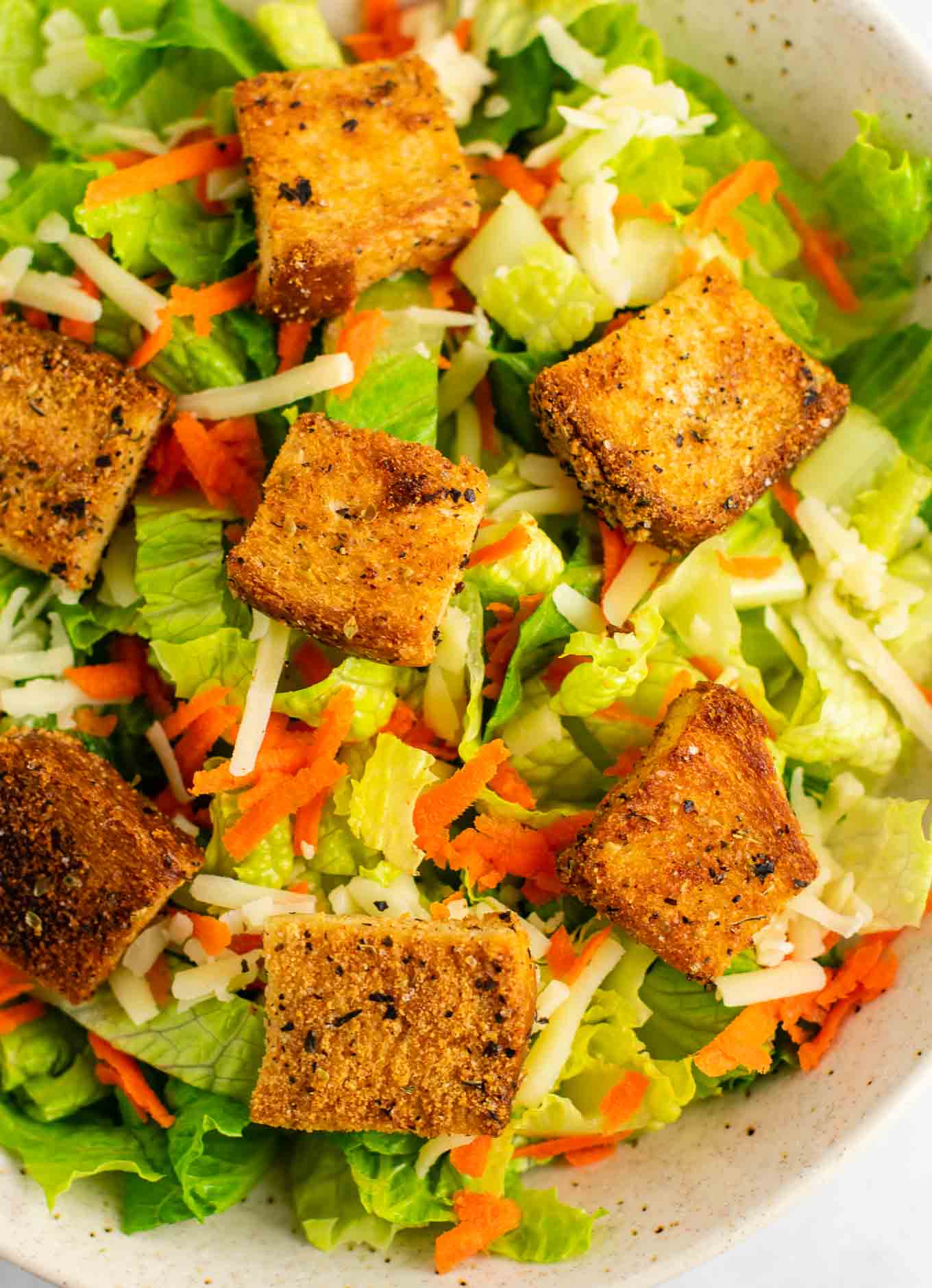 croutons on a salad