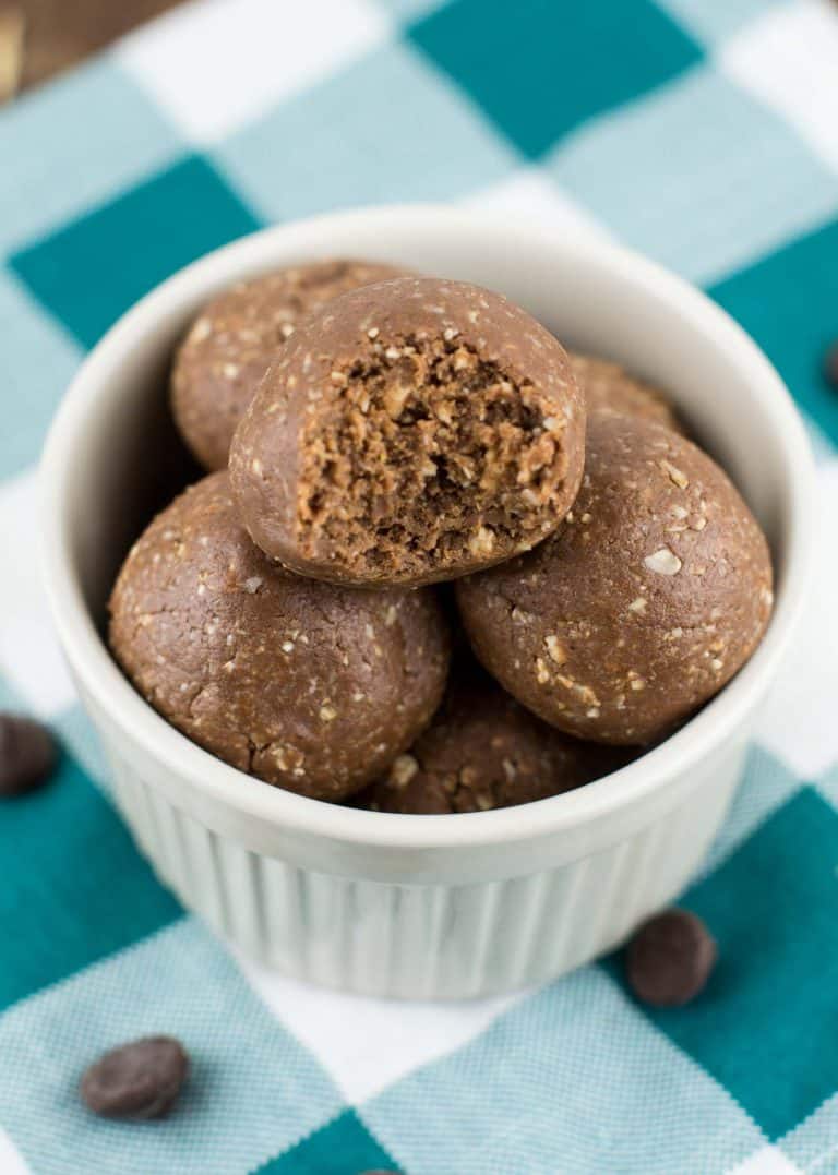 Chocolate Peanut Butter Protein Balls Recipe Build Your Bite