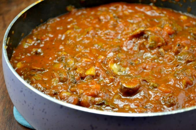 veggie meatless spaghetti