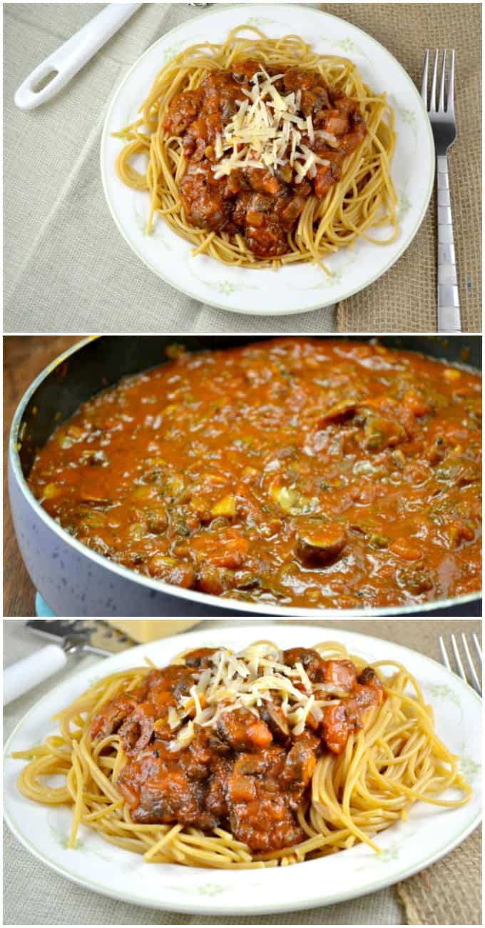 Easy Meatless Spaghetti Recipe - Build Your Bite