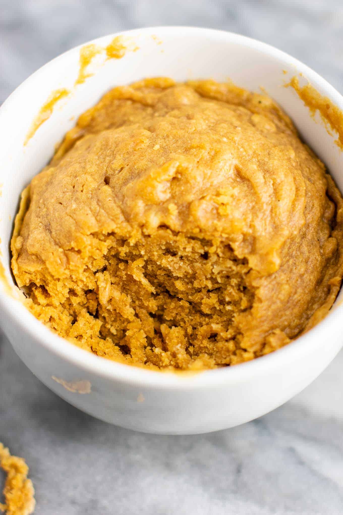 Microwave peanut butter cookie in a mug – gluten free dairy free, and refined sugar free! This tastes amazing and is so good with ice cream! #dessert #glutenfree #dairyfree #mugcake #peanutbuttercookie #peanutbuttermugcake