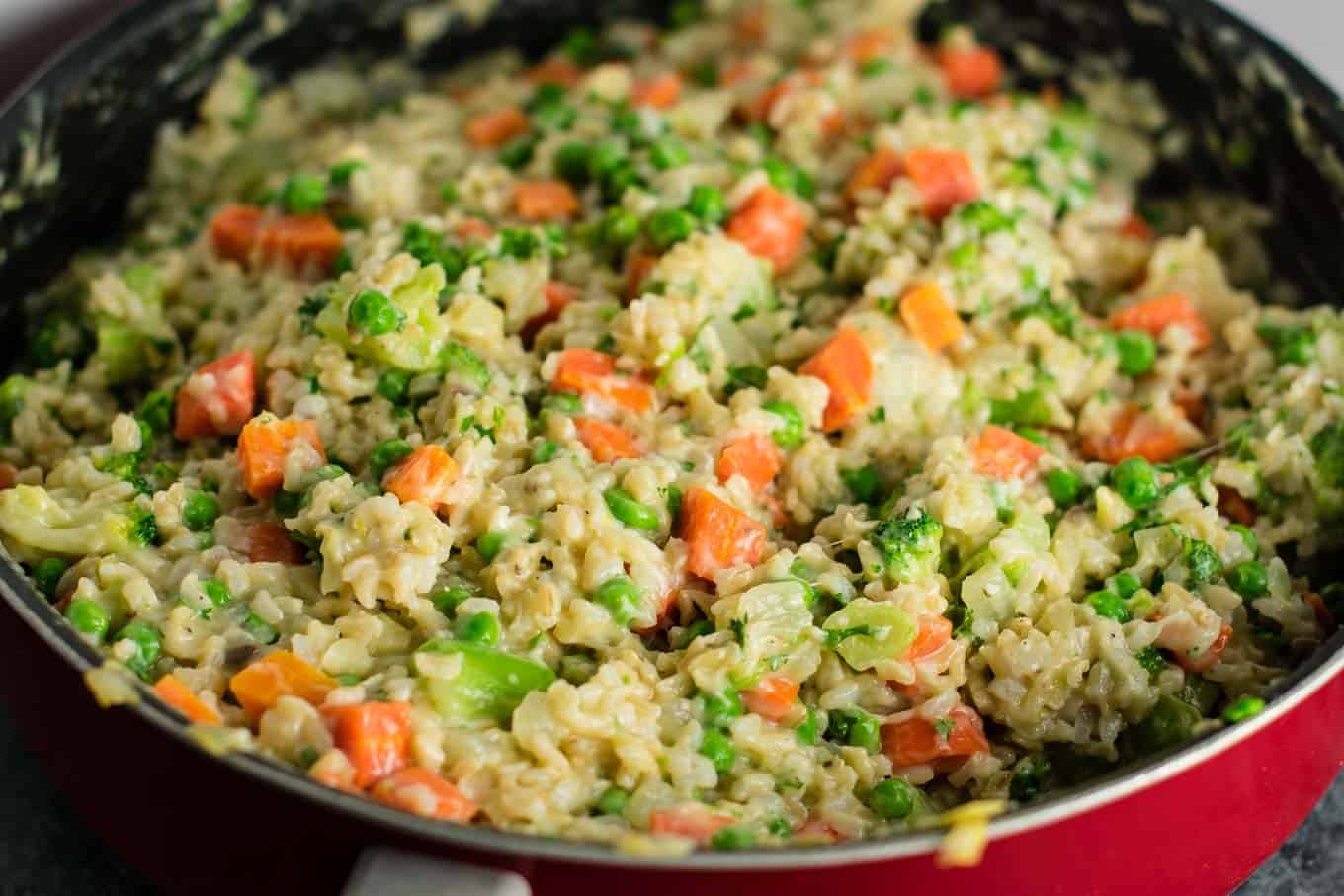 brown rice and vegetable casserole