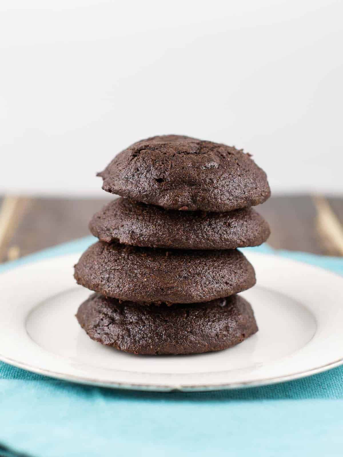 Soft Batch Double Chocolate Chip Cookies recipe - w/ cacao powder