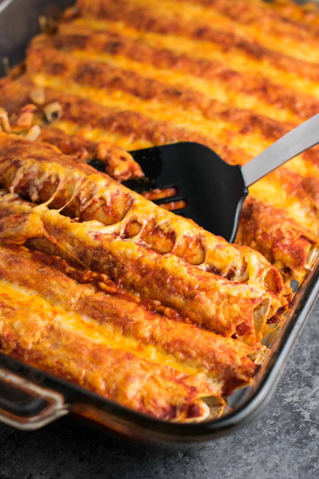 cheesy vegetarian enchilada recipe