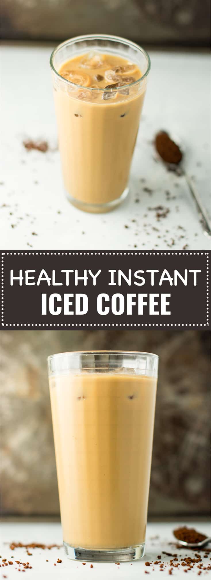 Easy Instant Iced Coffee Recipe - no hot water needed!