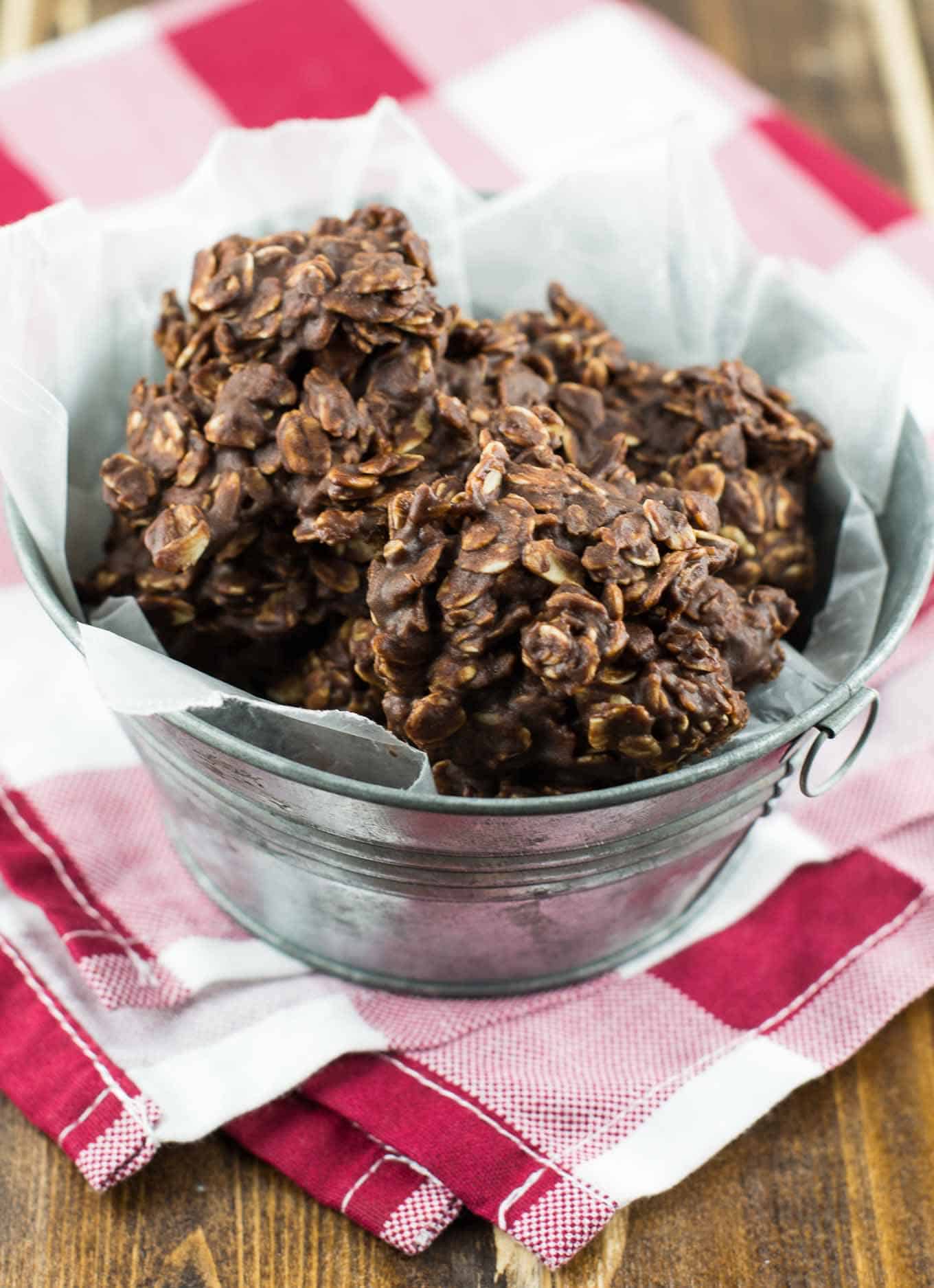 Healthy Chocolate Peanutbutter No Bake Cookies - dairy ...