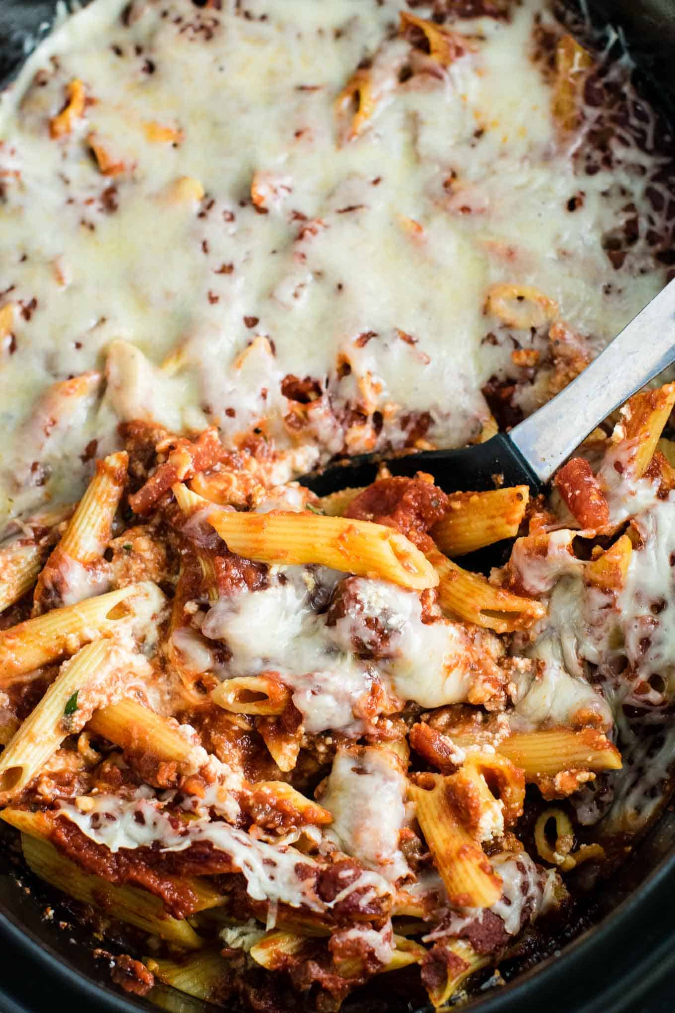 The Best Crock Pot Baked Ziti Recipe Build Your Bite