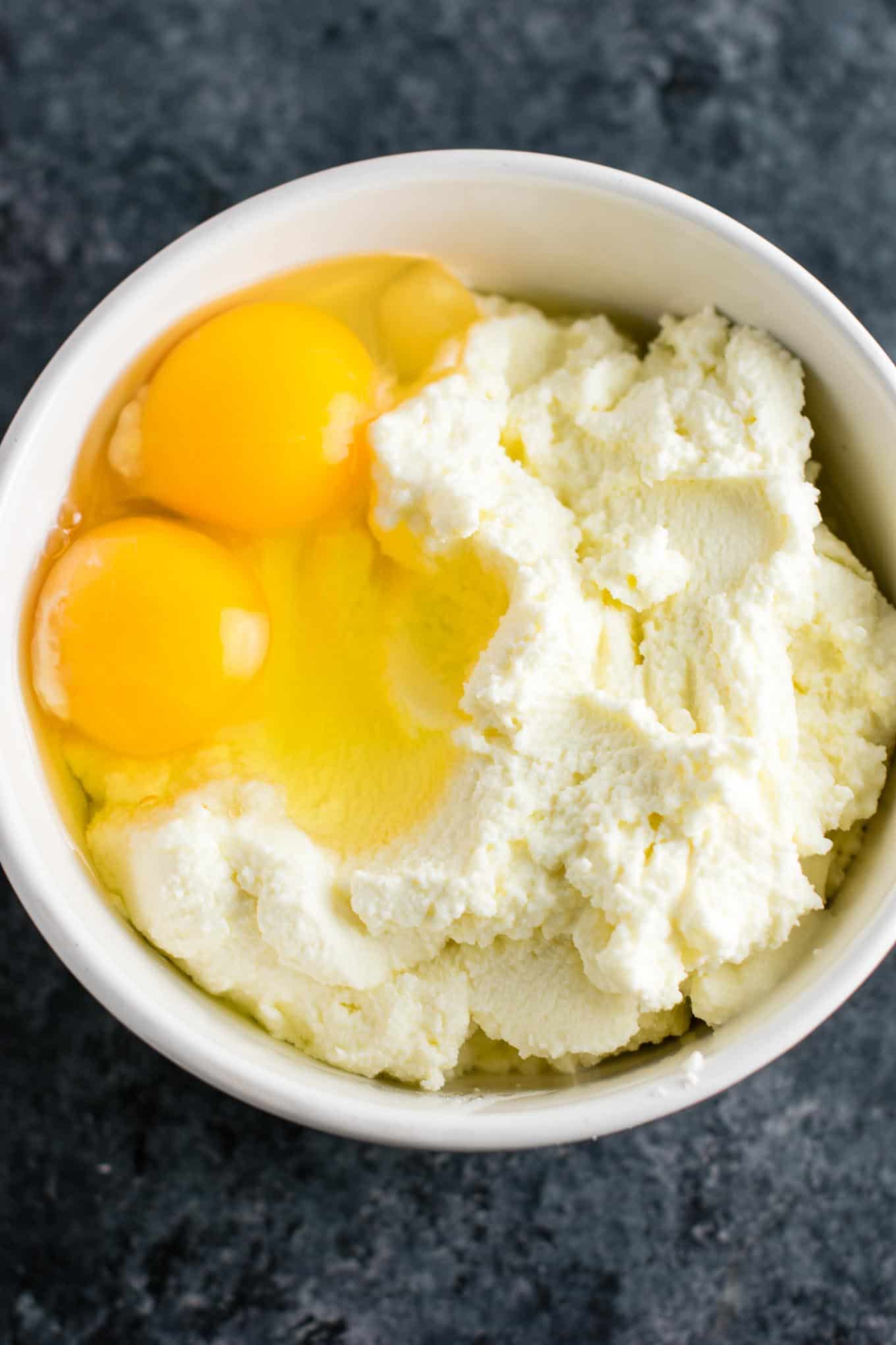 eggs and ricotta cheese