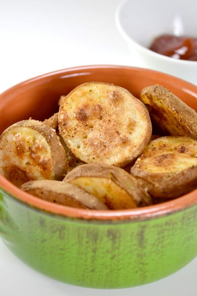 Rondas de patatas crujientes al horno