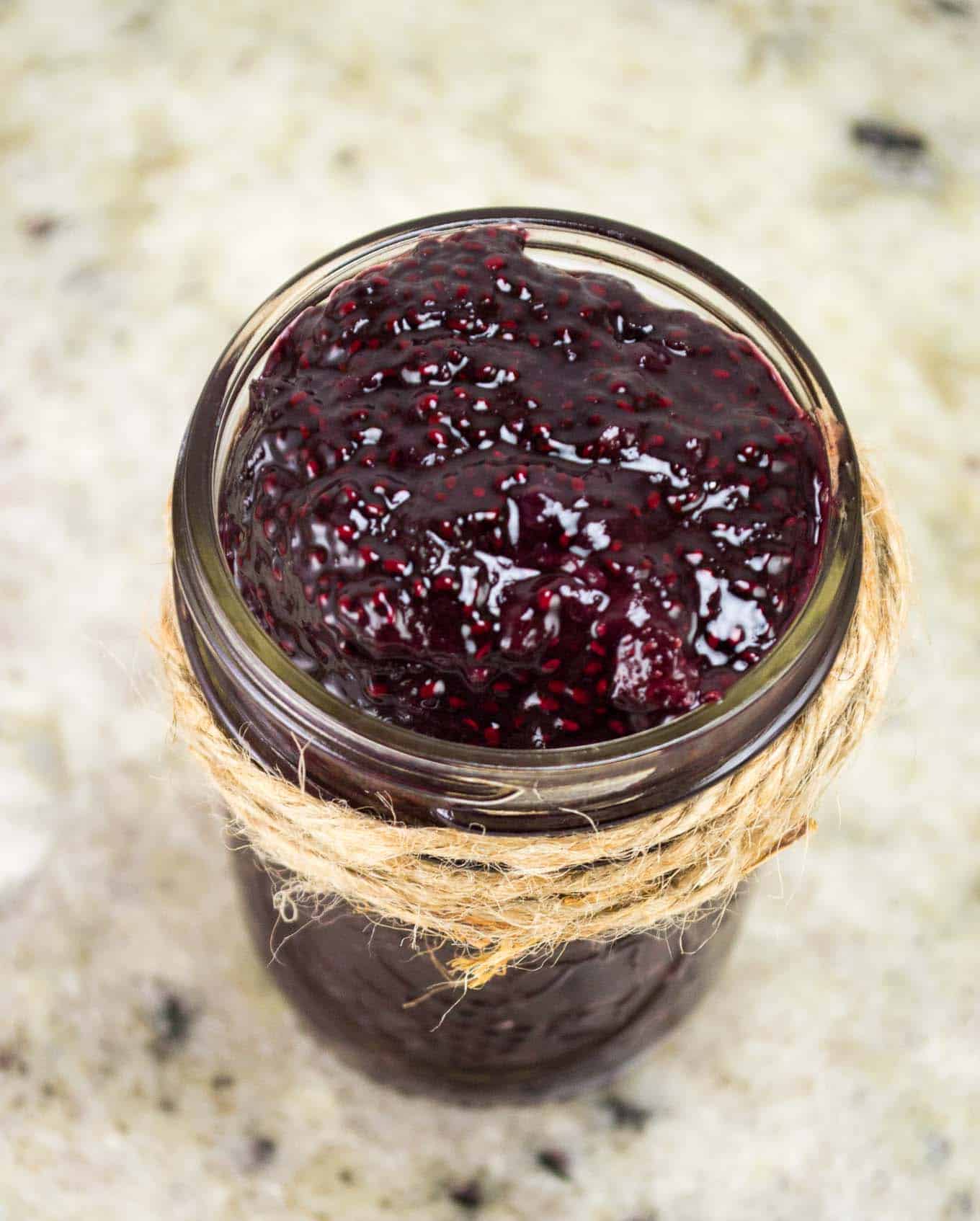 15 minute berry chia seed jam (can substitute any frozen fruit!)