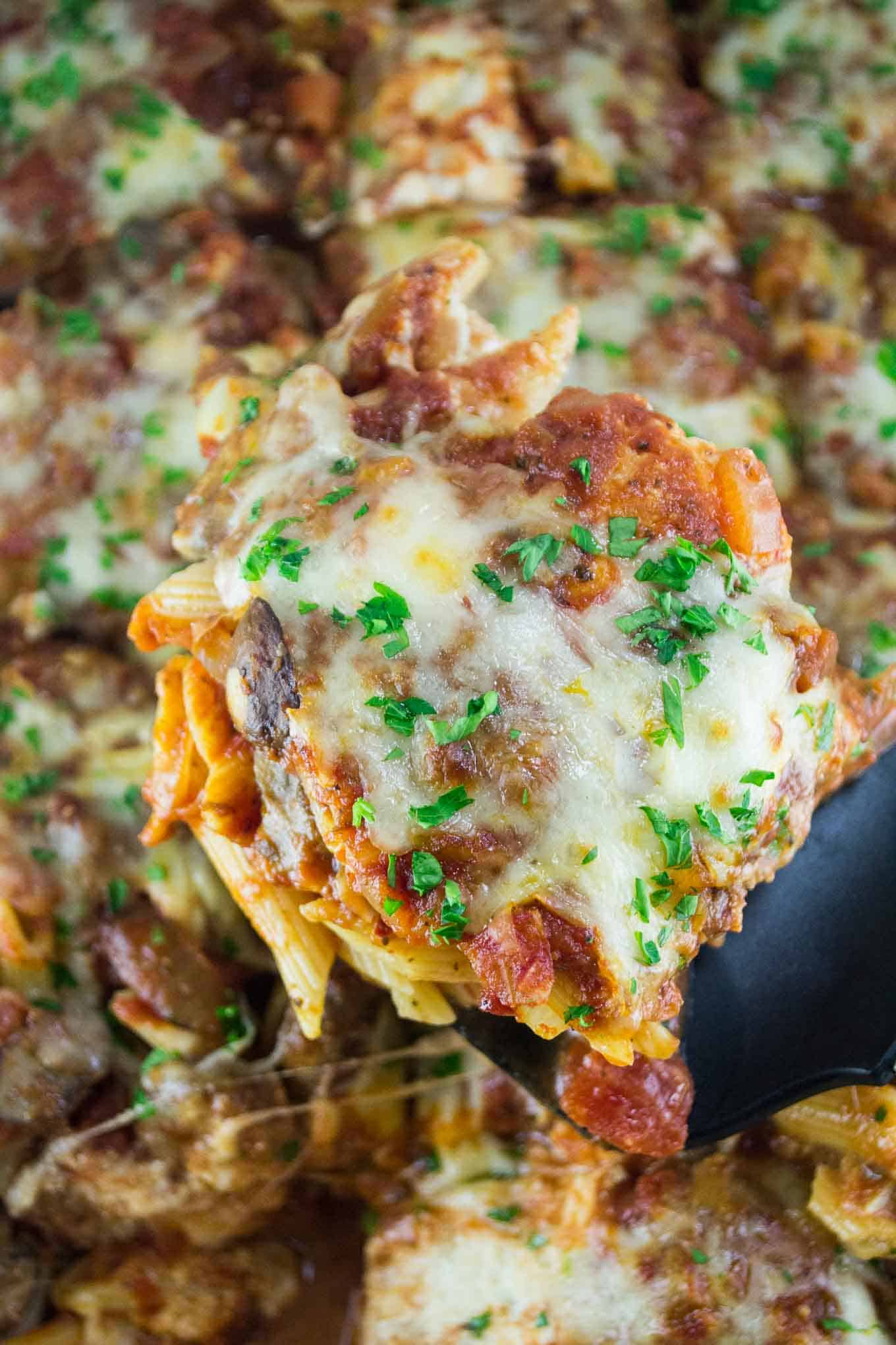 Freezer Friendly Oven Baked Ziti Recipe - vegetarian