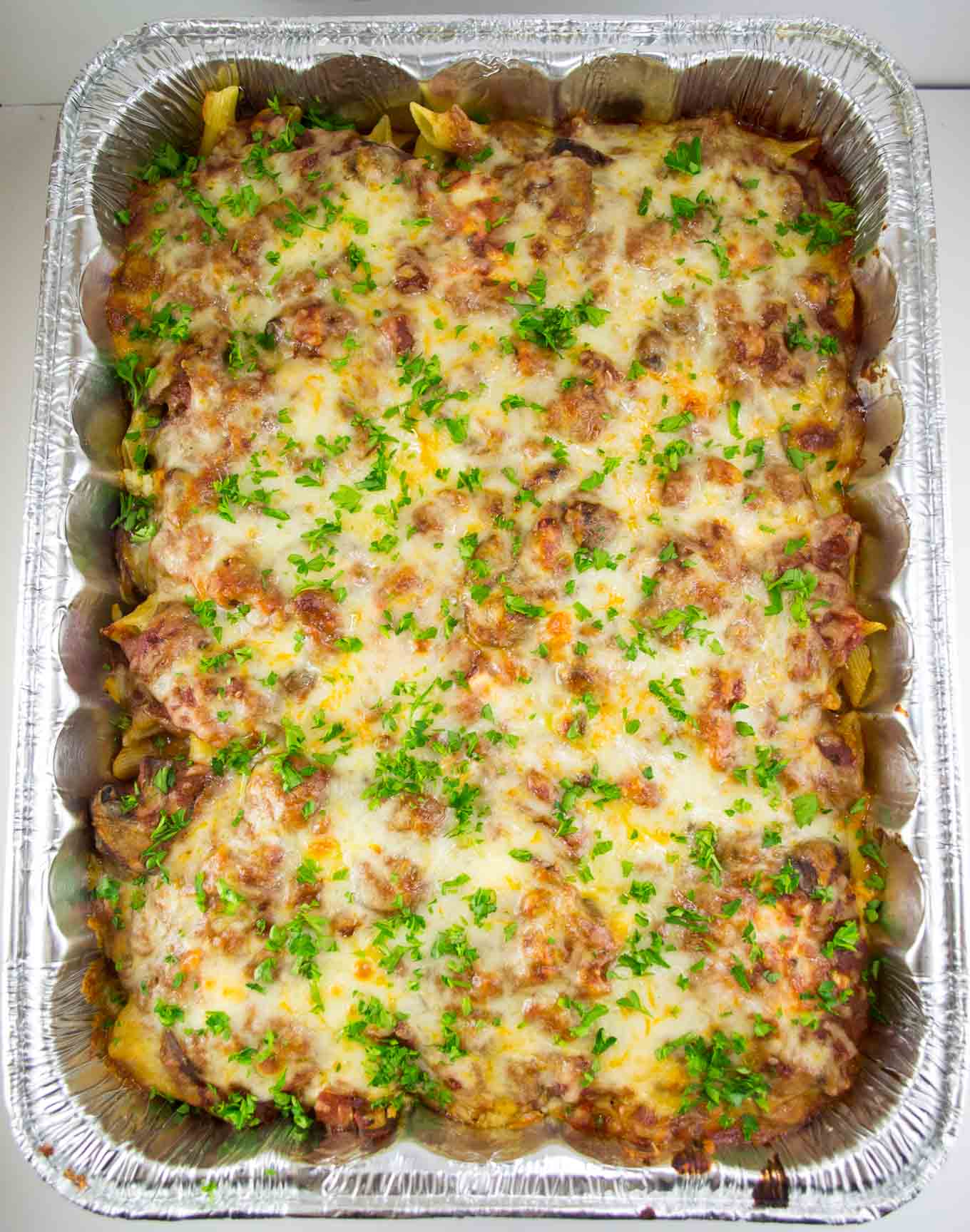 Freezer Friendly Oven Baked Ziti – an easy and delicious make ahead meal that can be frozen for later or cooked right away!