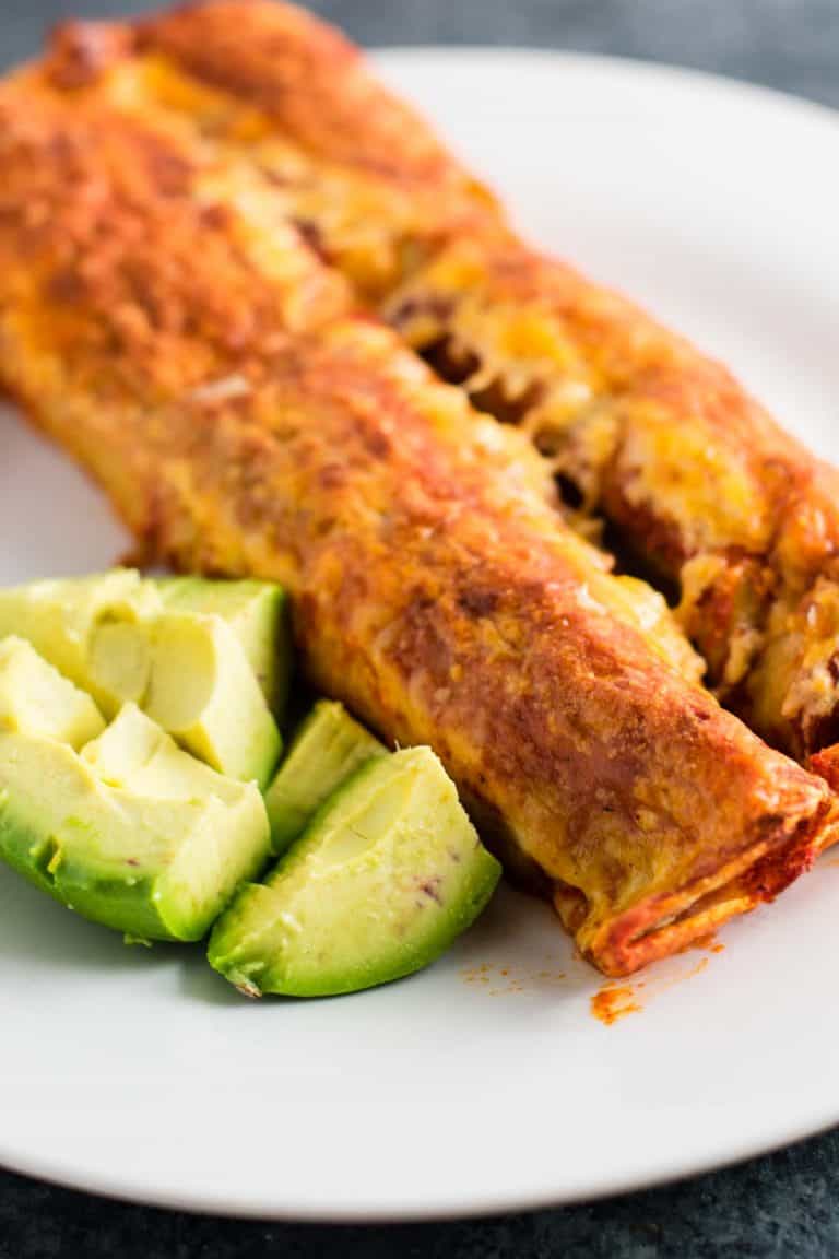 Easy Refried Bean Enchiladas Recipe Build Your Bite