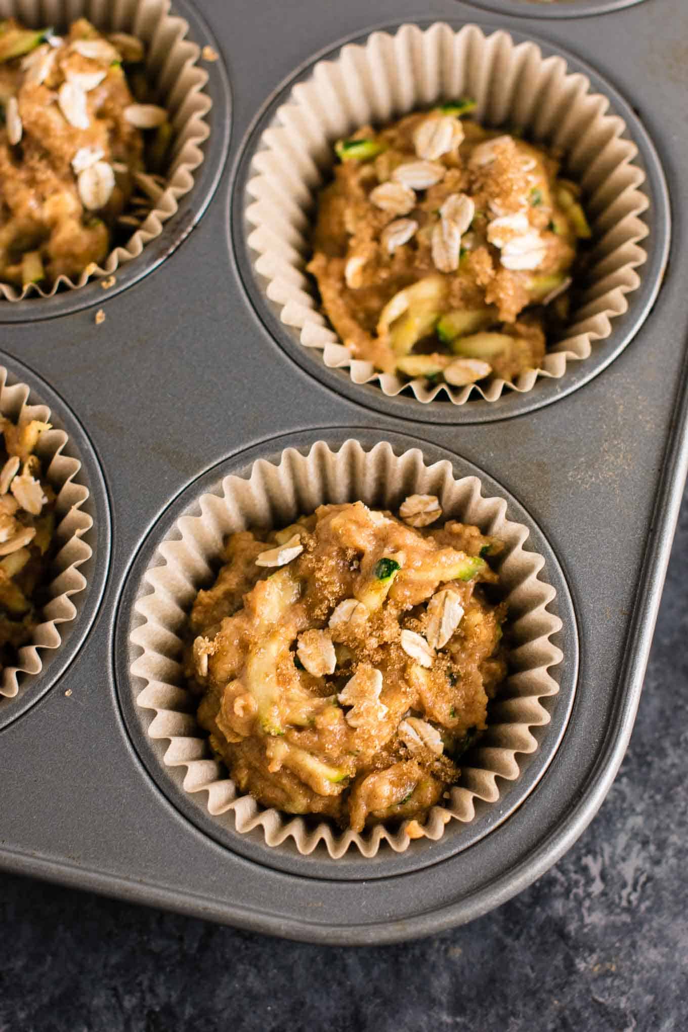 Brown Sugar Healthy Zucchini Bread Muffins recipe - melt in your mouth good! Perfect for using up all that zucchini! #zucchinibreadmuffins #healthy #healthymuffins #breakfast #vegetarian #healthybreakfast