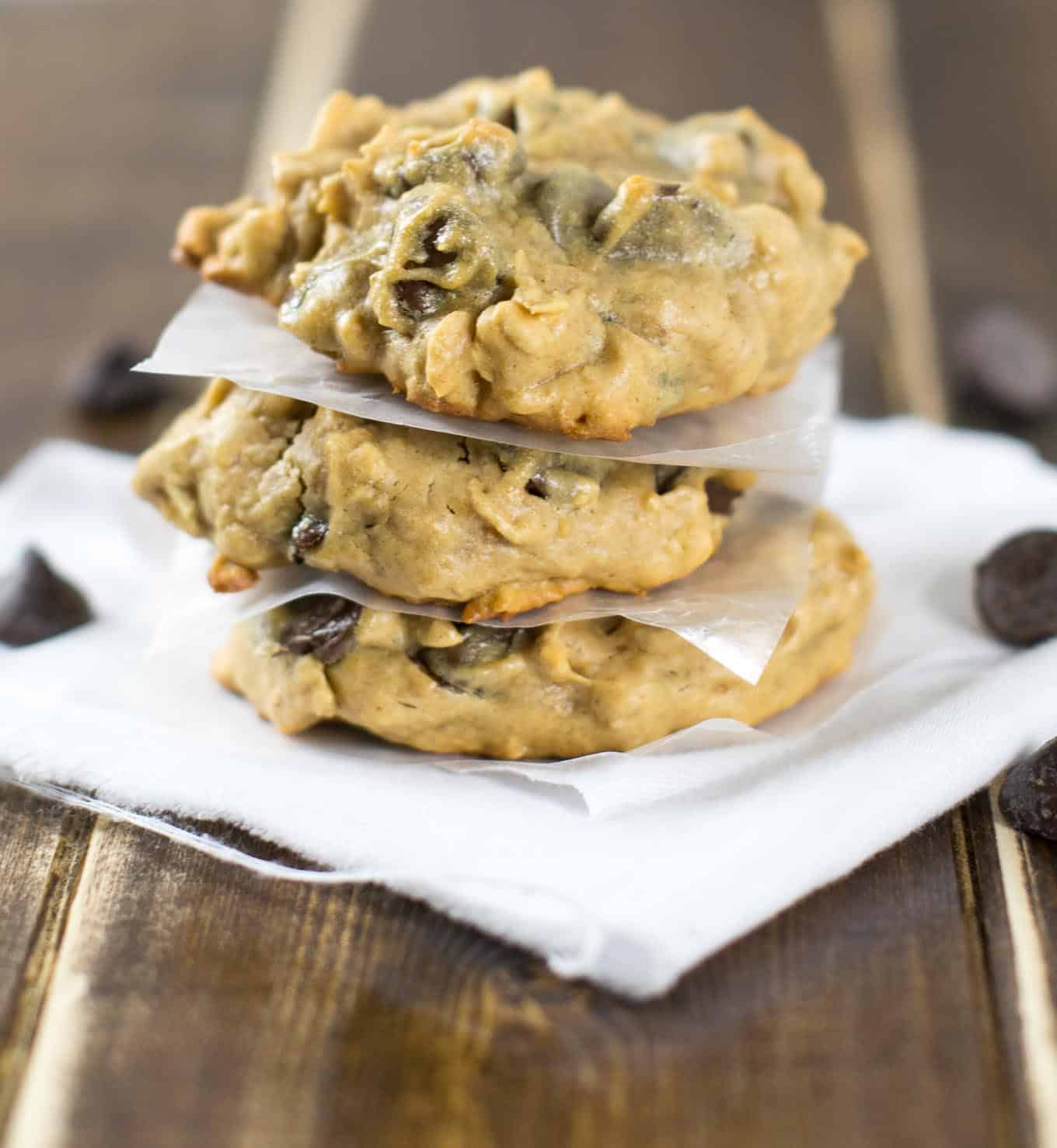 healthy peanut butter oatmeal cookies