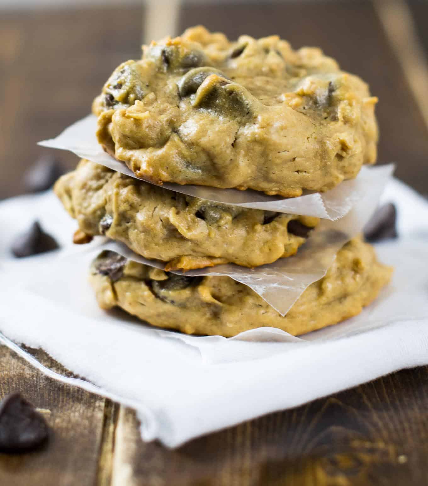 Flourless chocolate chip cookies