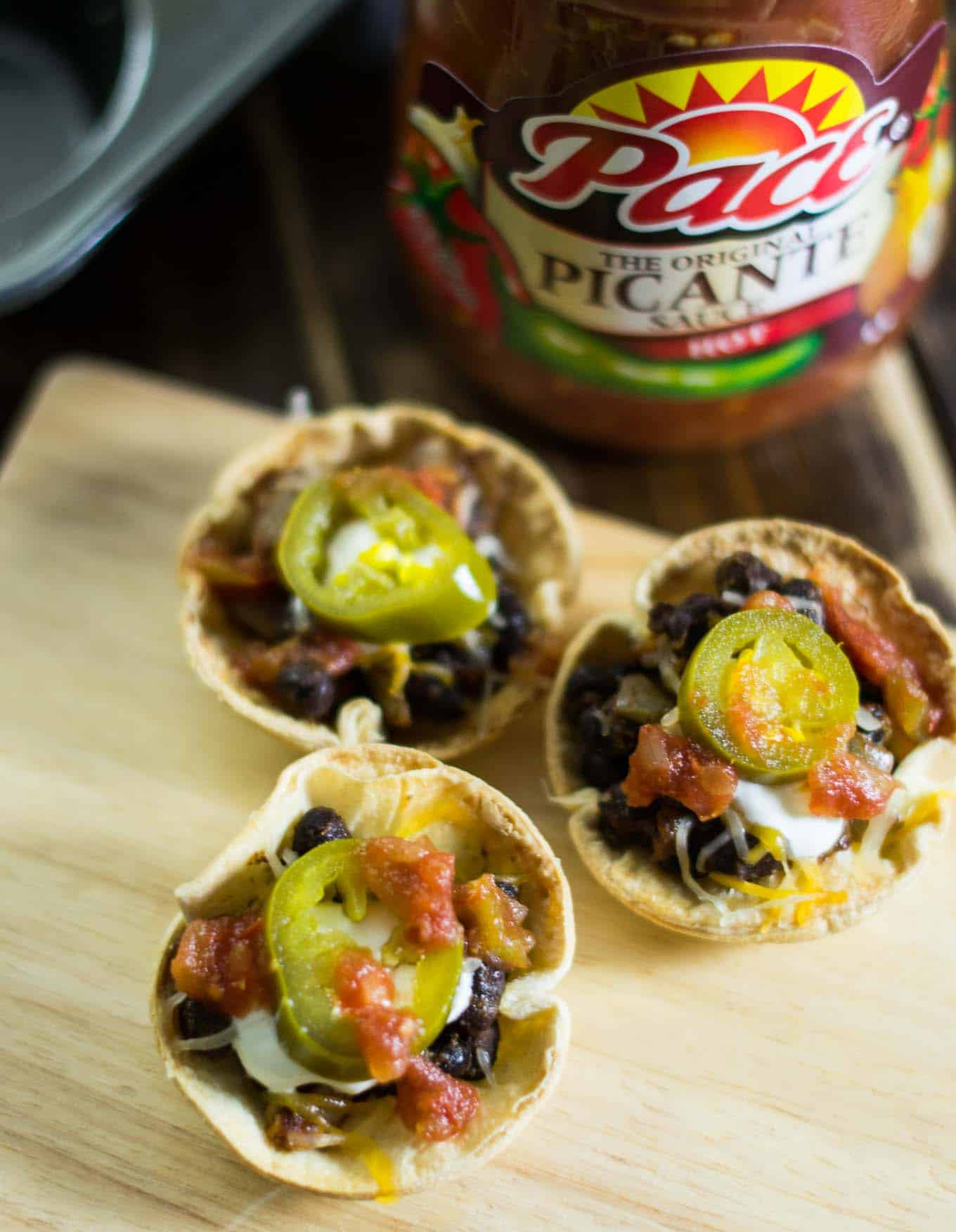 easy vegetarian taco cups