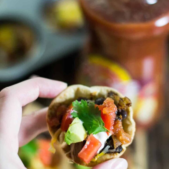 Easy Vegetarian Taco Cups (Spicy)