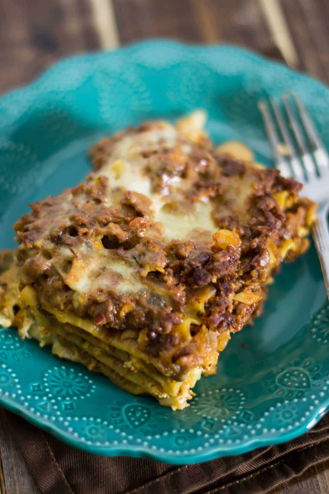 meaty vegetarian lasagna