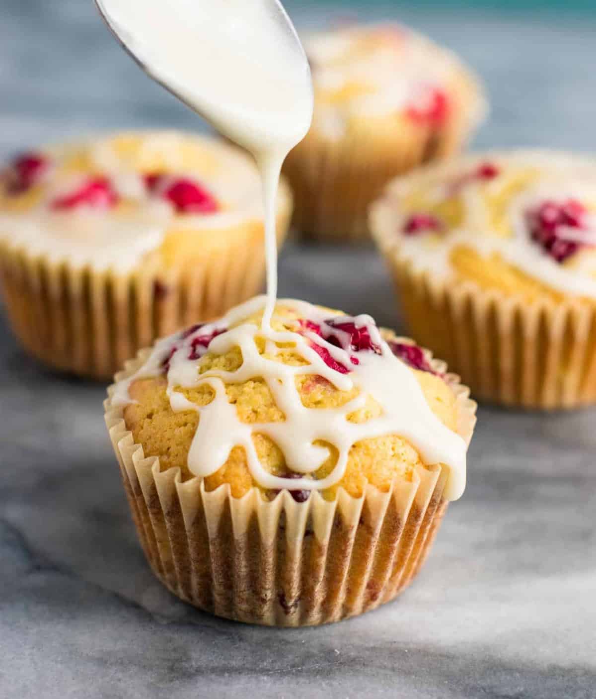 These cranberry cream cheese muffins are so delicious! Perfect homemade Christmas breakfast! #cranberry #cranberrymuffins #breakfast #christmas