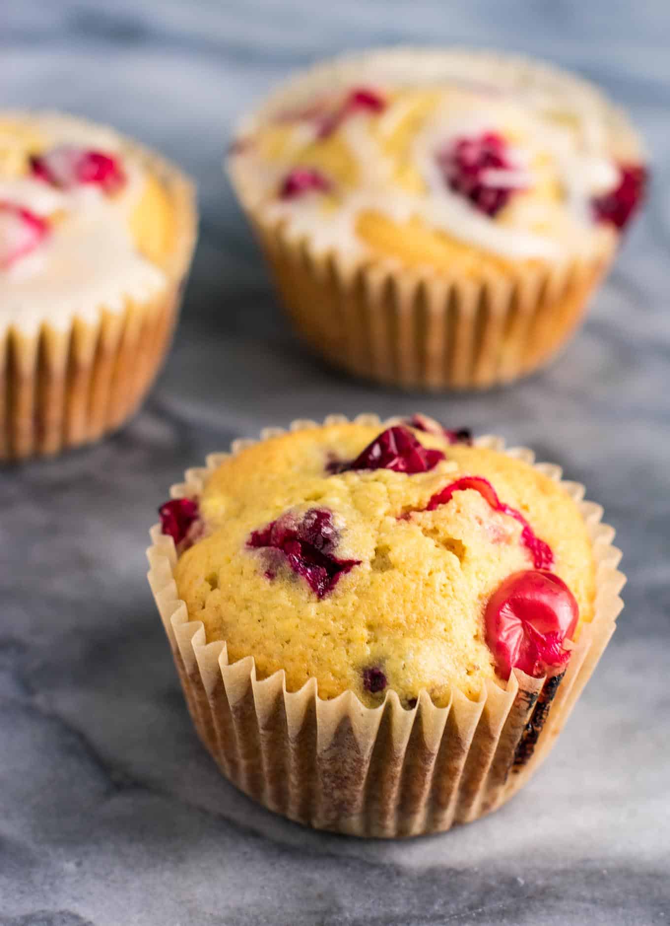 These cranberry cream cheese muffins are so delicious! Perfect homemade Christmas breakfast! #cranberry #cranberrymuffins #breakfast #christmas