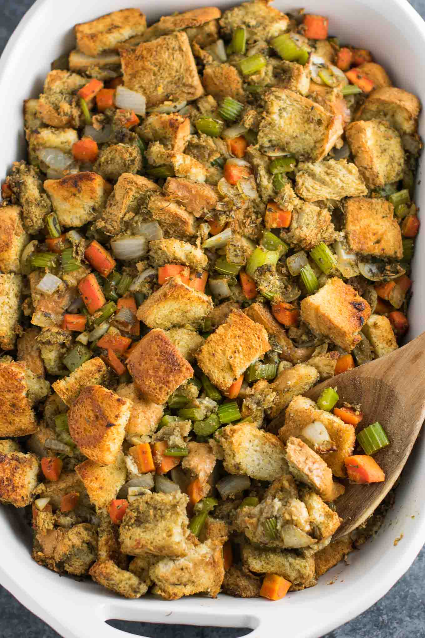 Easy Vegan Stuffing Recipe - gluten free, dairy free