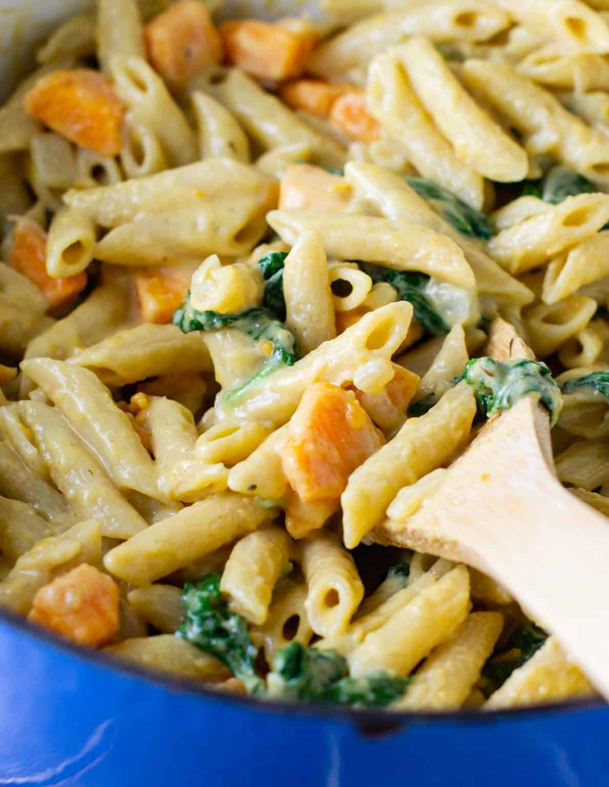 One Pot Creamy Sweet Potato Pasta recipe Build Your Bite