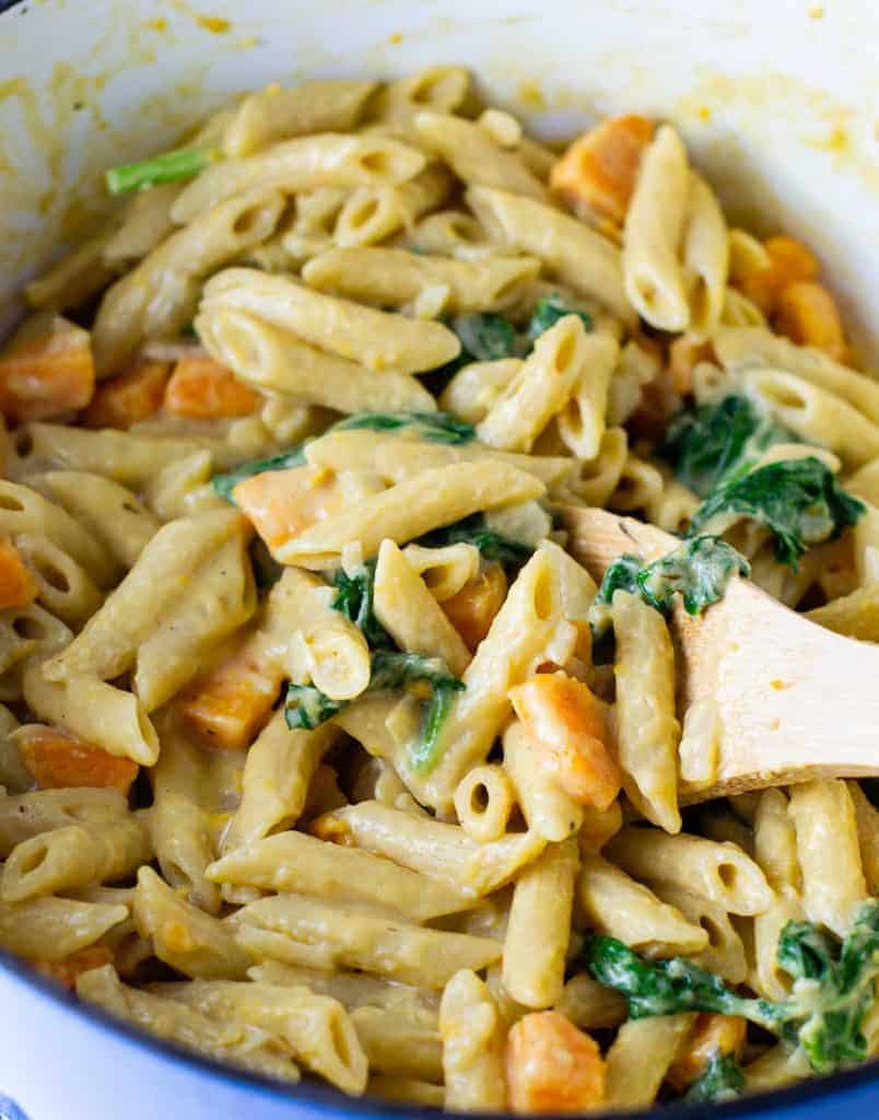 One Pot Creamy Sweet Potato Pasta recipe Build Your Bite
