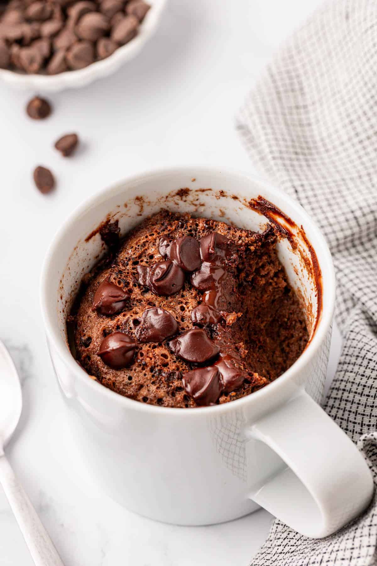 chocolate protein mug cake