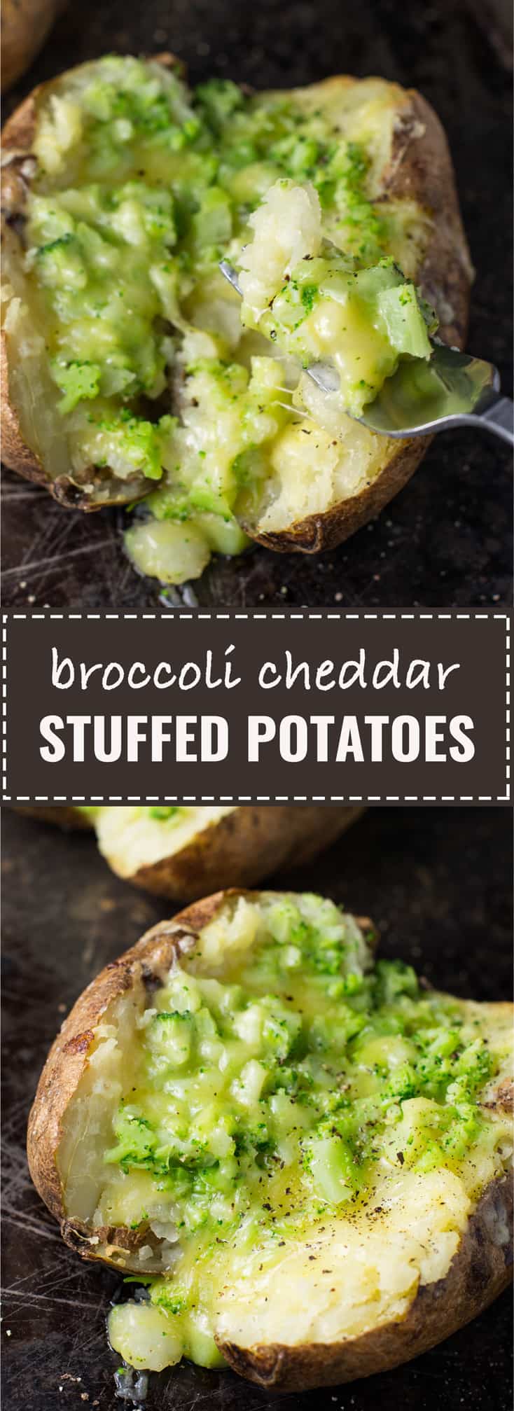 broccoli cheddar stuffed potatoes recipe #vegetarian #broccolicheddar #bakedpotatoes