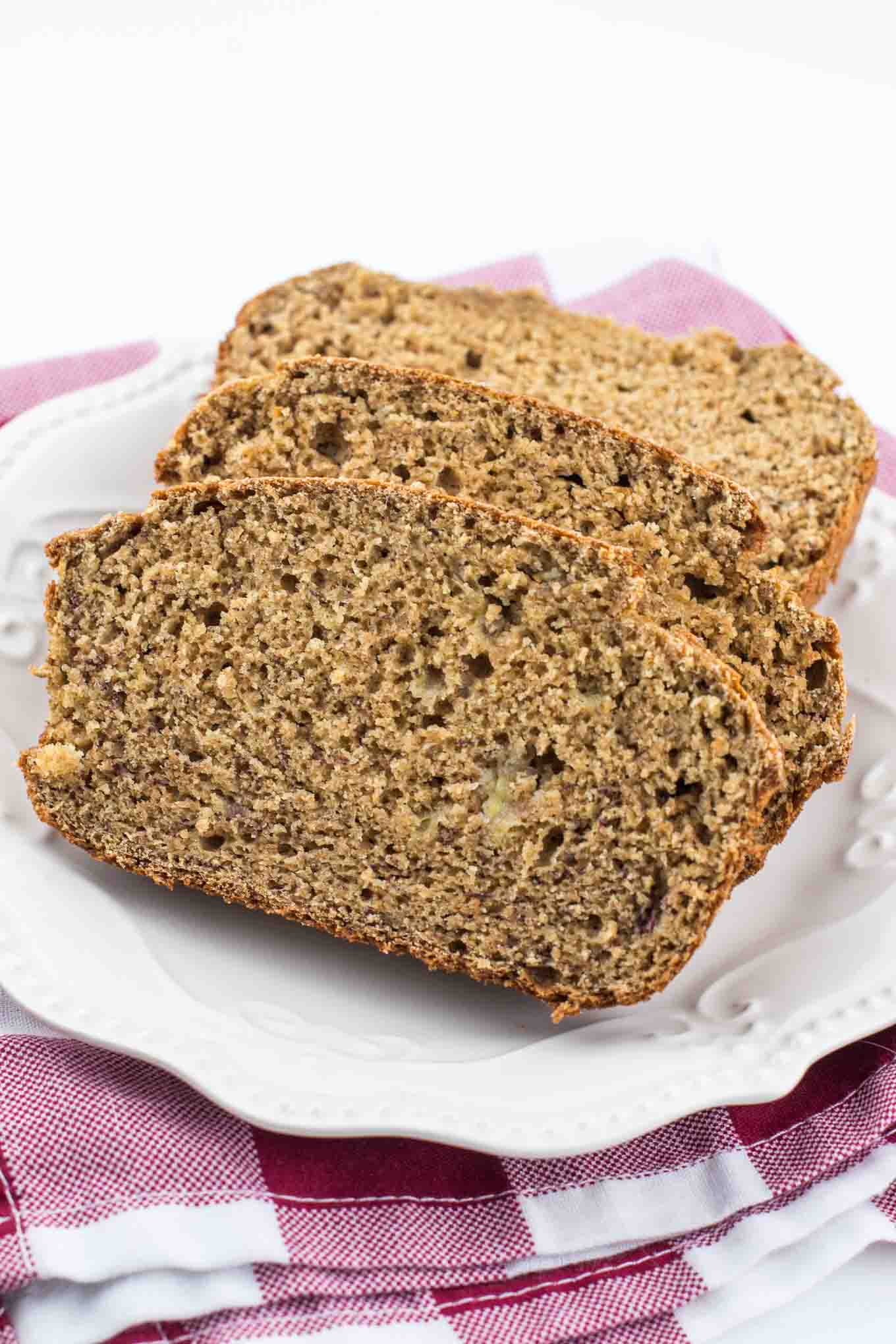 Perfect Whole Wheat Banana Bread Recipe - naturally sweetened