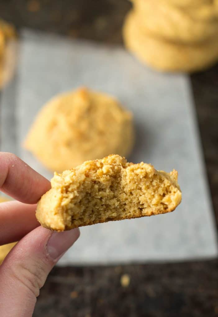 Perfect Fluffy Peanut Butter Cookies with coconut flour gluten free