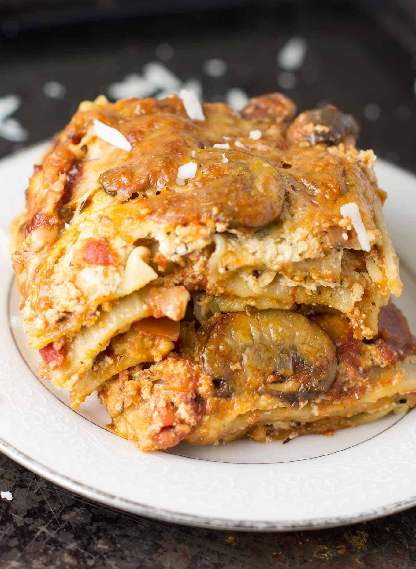 best ever mushroom lasagna