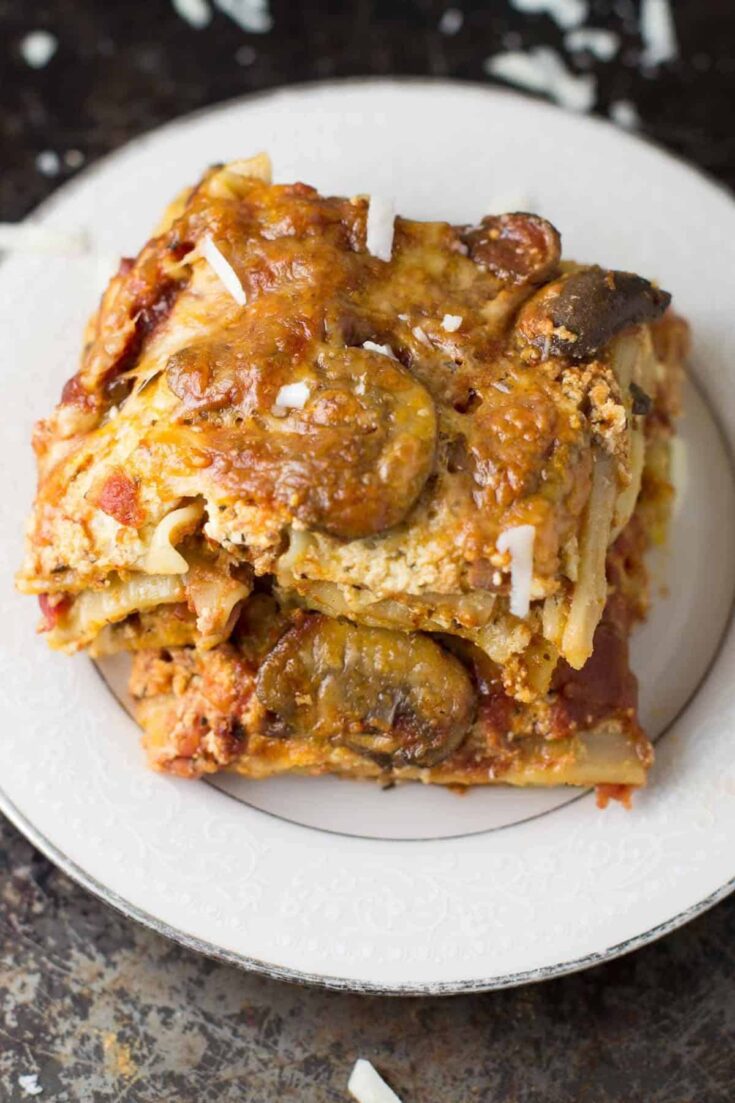 Best Ever Mushroom Lasagna