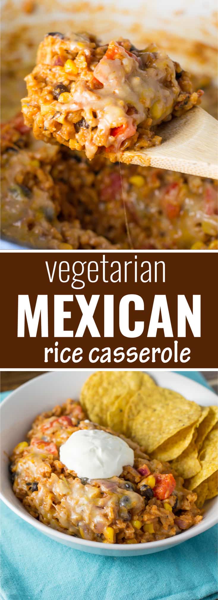 Vegetarian Mexican Rice Casserole recipe - w/ bell peppers and corn