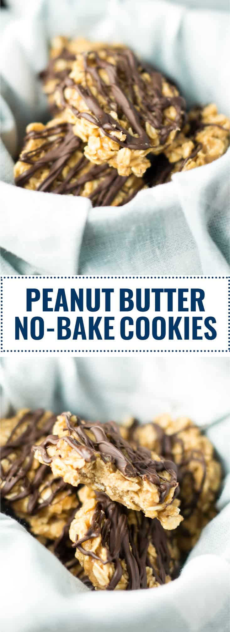 Healthy Peanut Butter No Bake Cookies Recipe - vegan, gluten free