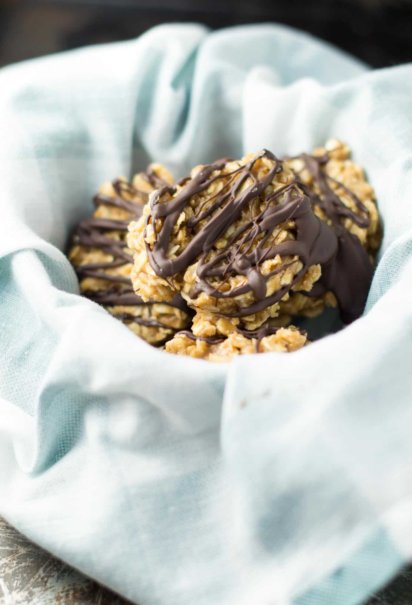 healthy peanut butter no bake cookies