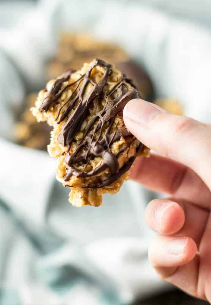 Healthy Peanut Butter No Bake Cookies Recipe Build Your Bite