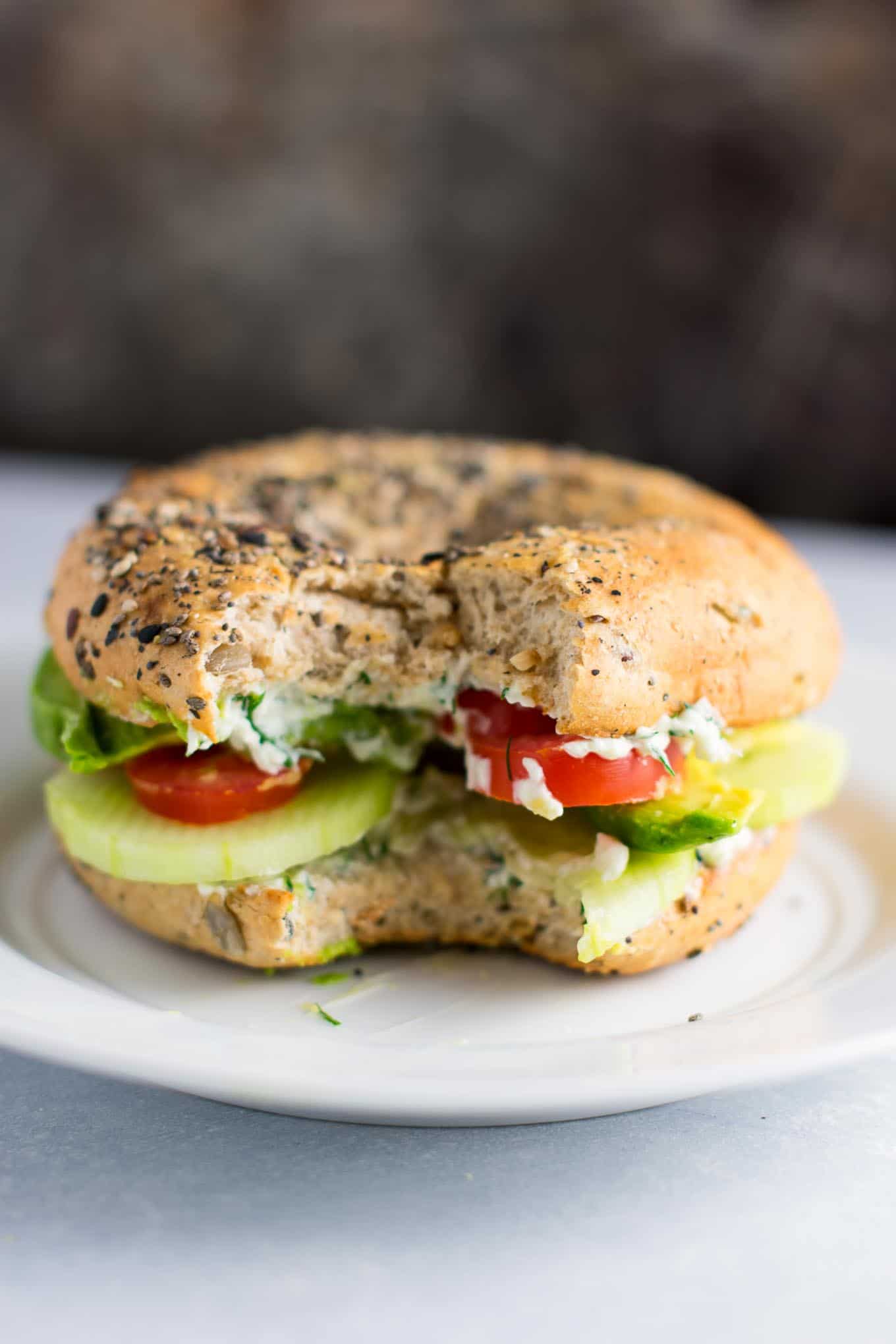 everything-bagel-veggie-sandwiches-with-garlic-dill-cream-cheese