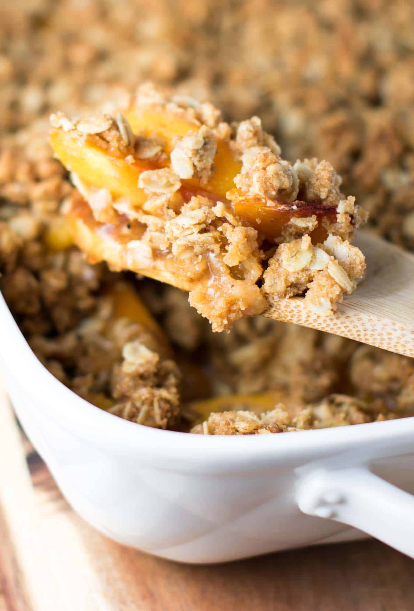 easy peach crisp recipe