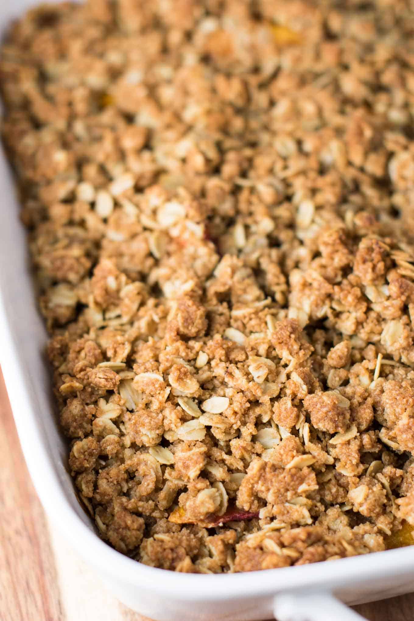 easy peach crisp recipe