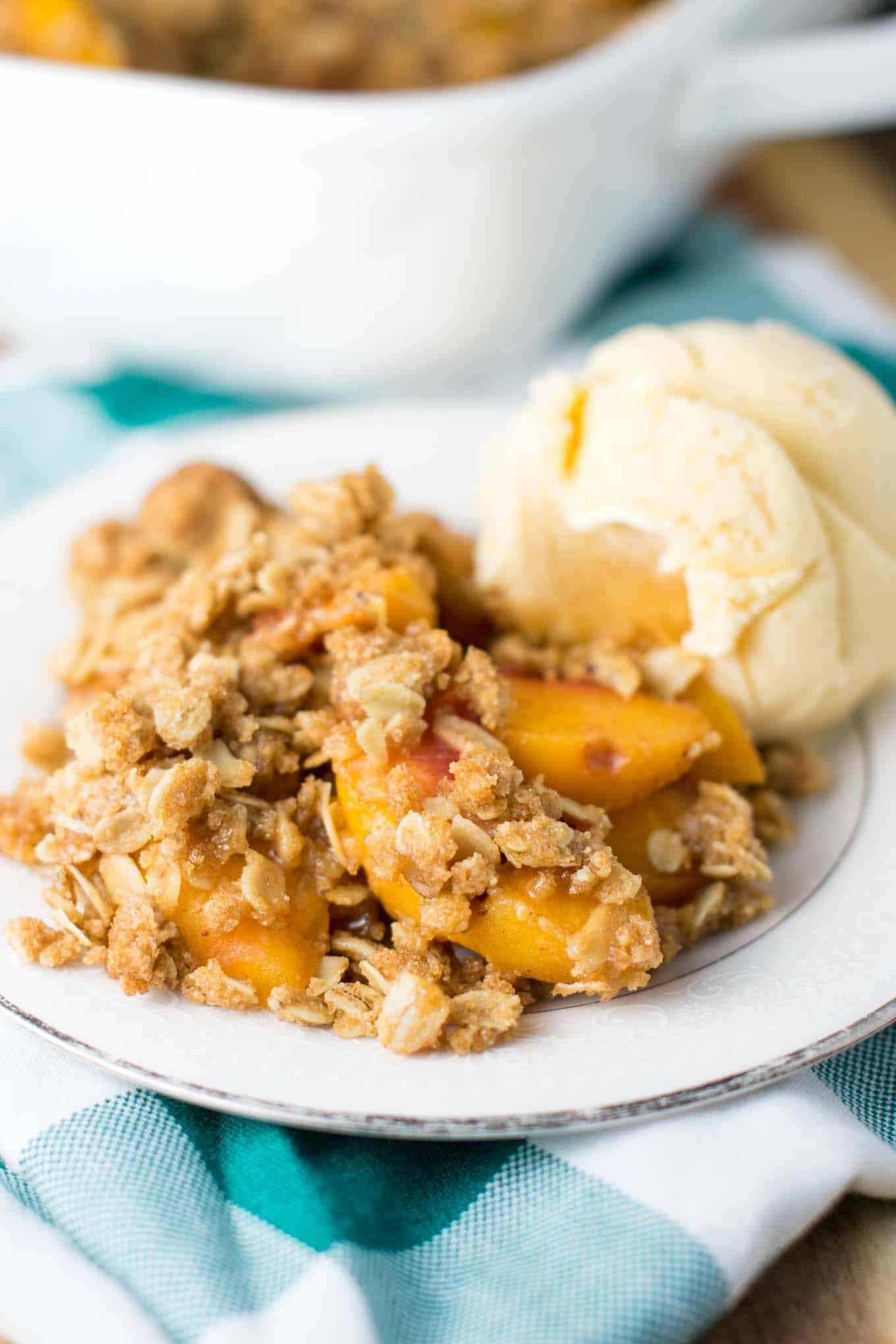 easy peach crisp recipe