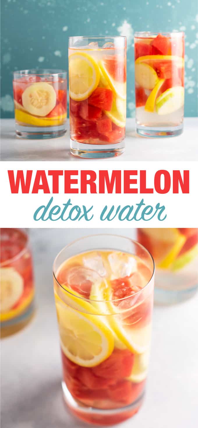 How to make watermelon water with cucumbers and lemon #detoxwater #watermelon #watermelondetox #watermelonwater #vegan #drinks #healthy