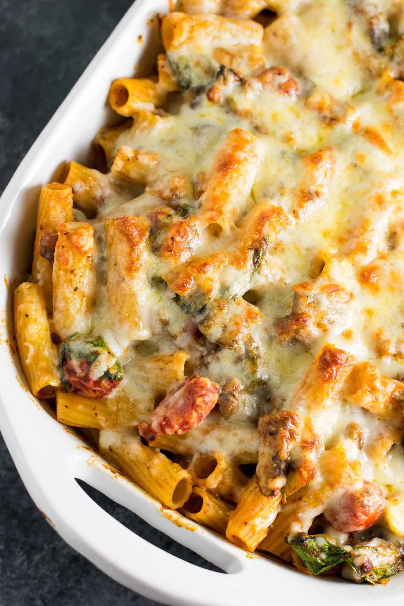 Veggie Lovers Baked Rigatoni Build Your Bite