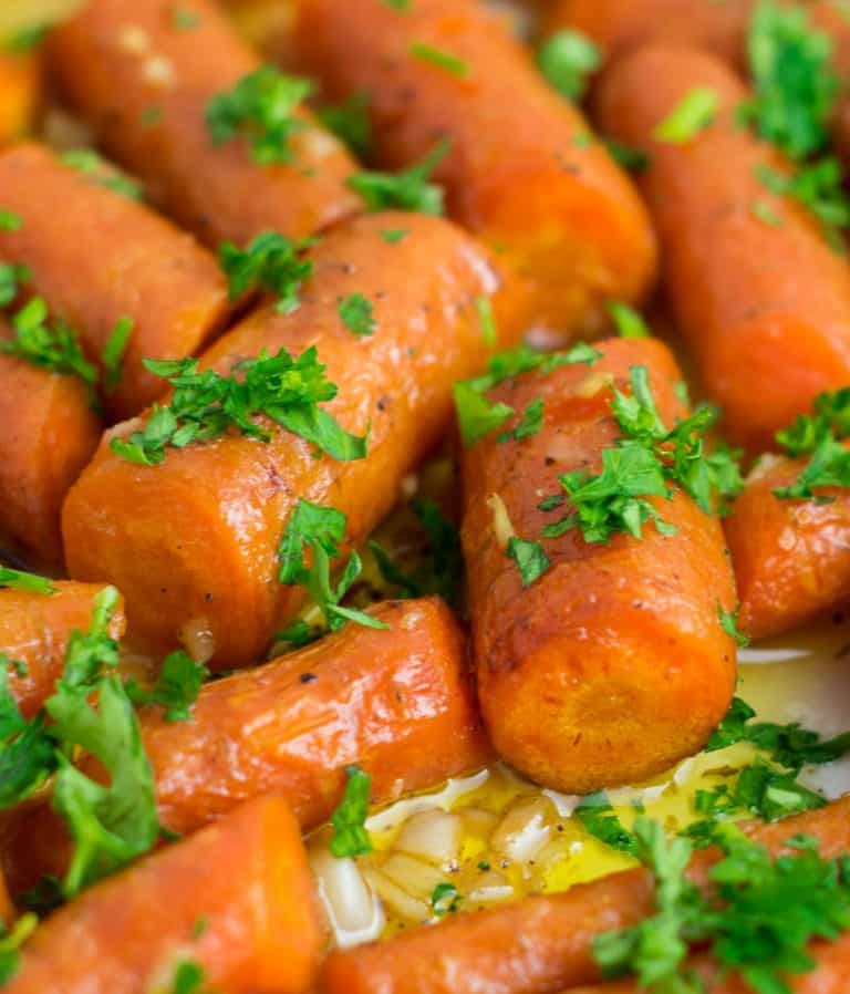 Garlic Butter Roasted Carrots Recipe Build Your Bite