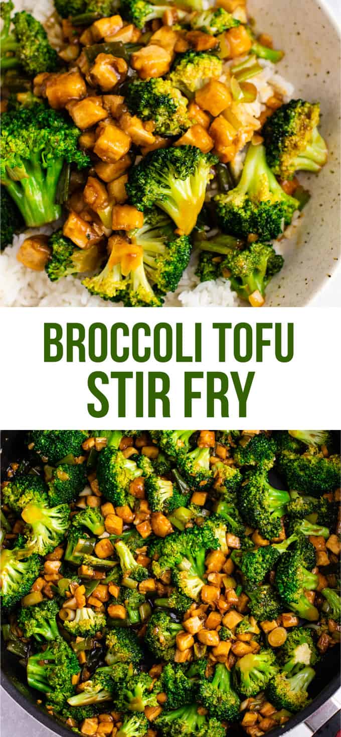 Broccoli tofu roerbak - zo makkelijk en smaakt geweldig! #broccoli #tofu #stirfry #stirfrysaus #vegan #diner #dinerrecept #stirfryrecept #tofubroccoli #knoflooktofu