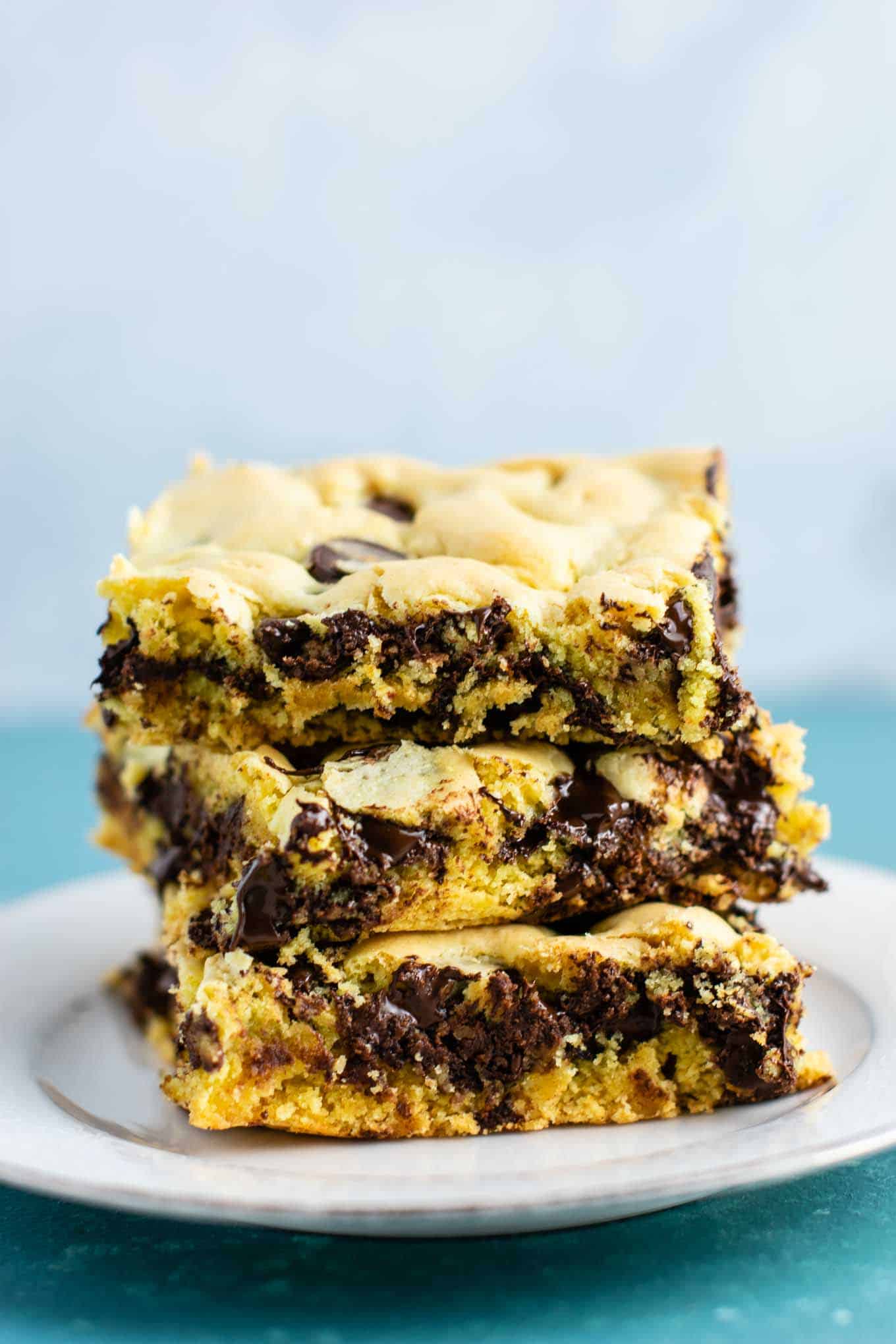 cookie bars made using only 4 ingredients