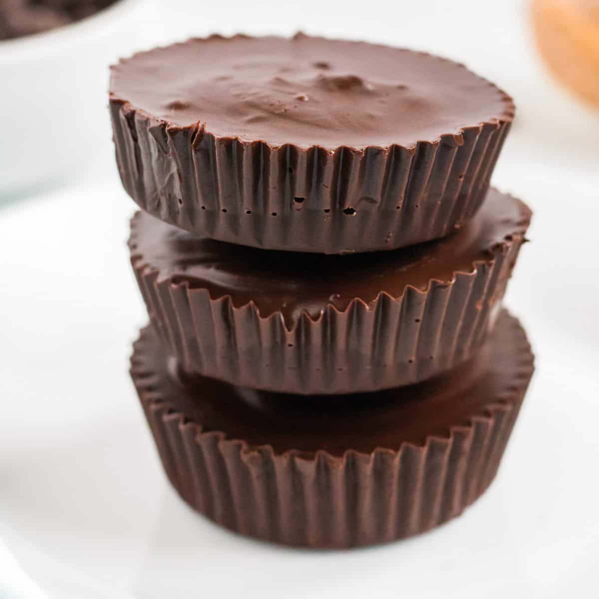 stacked peanut butter cups